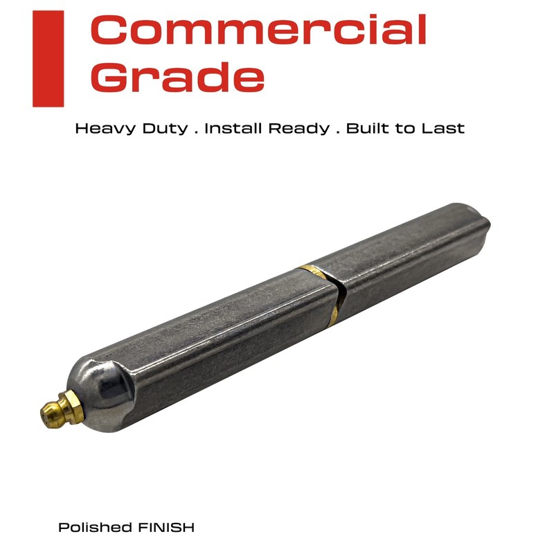 6” Weldable Bullet Hinges – Weld On Barrel Hinges – 6.24 Inch x .979 Inch gallery