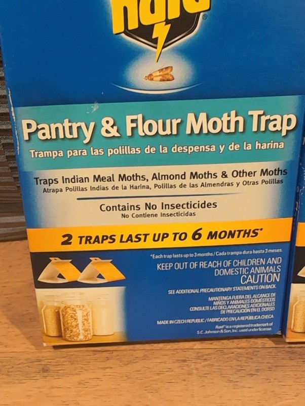 4 Boxes Raid Pantry & Flour Moth Traps. Lasts 6 months. No Insecticides. 8 Total gallery