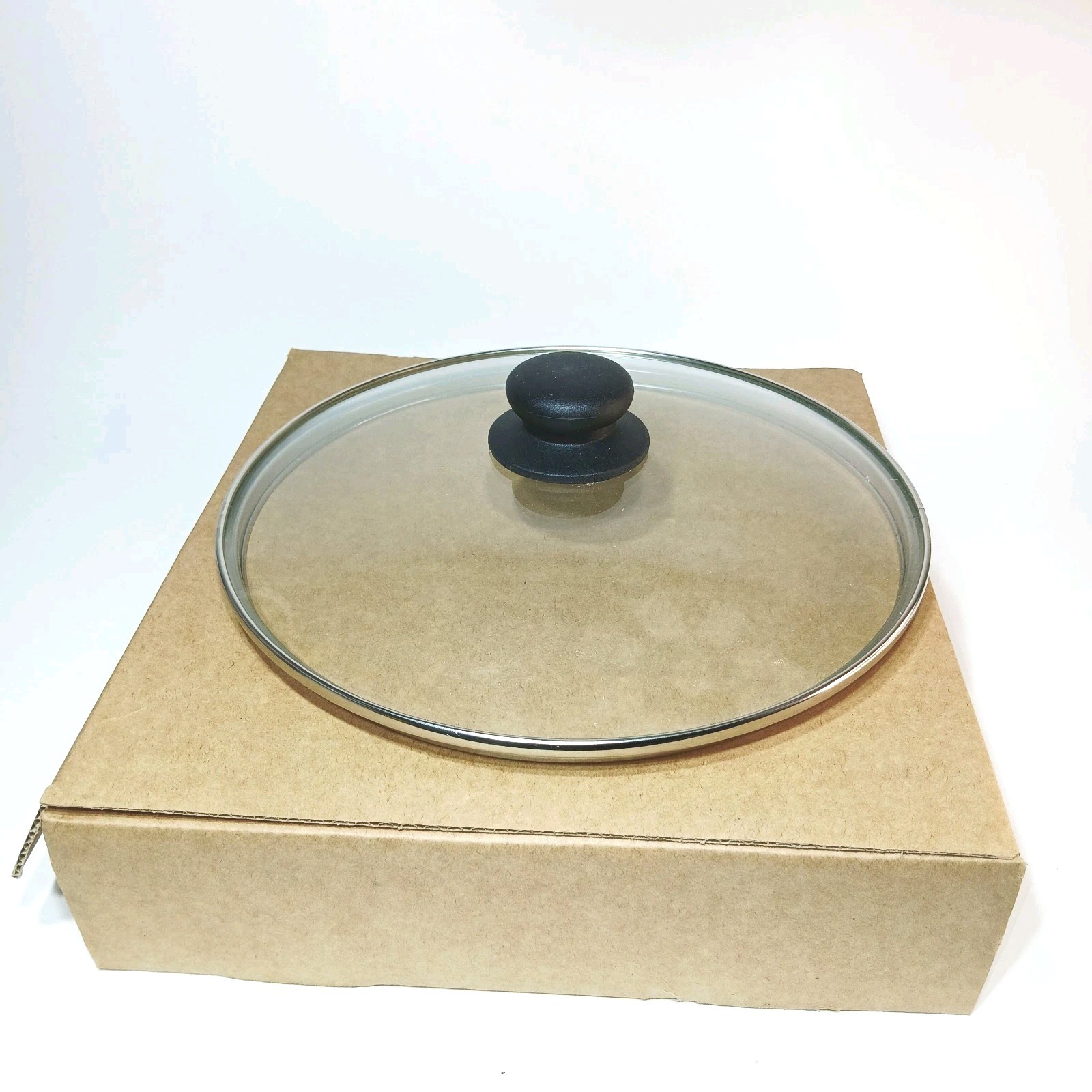( 9.5" inside Lip) outside 10.5" Tempered Glass Lid Frying Pan Replacement Cover gallery