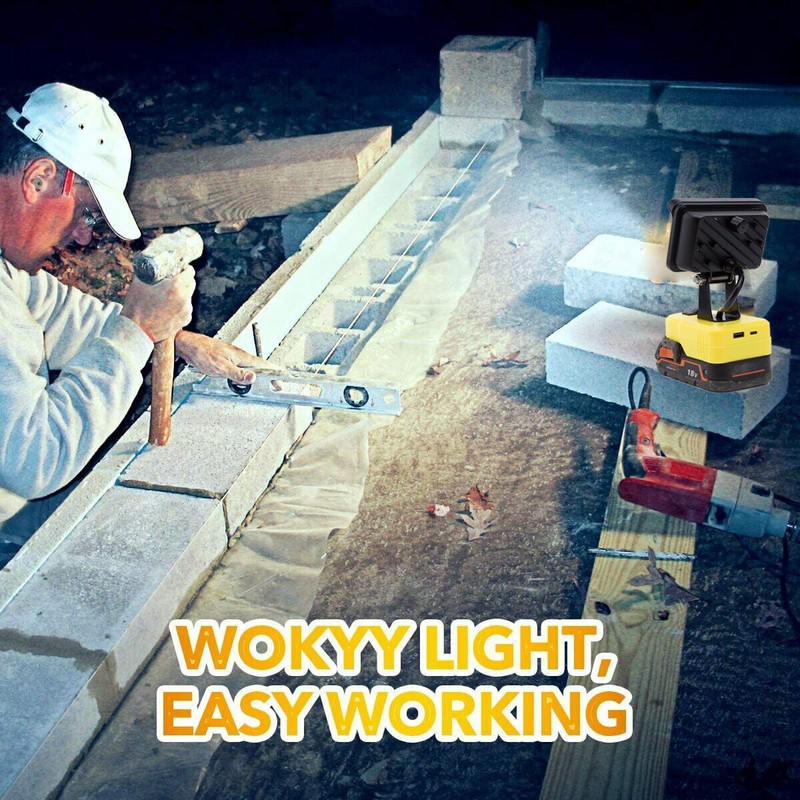 1x LED Work Light Work On RIDGID/AEG 18V Li-Ion Battery- 28W Work Light Only gallery