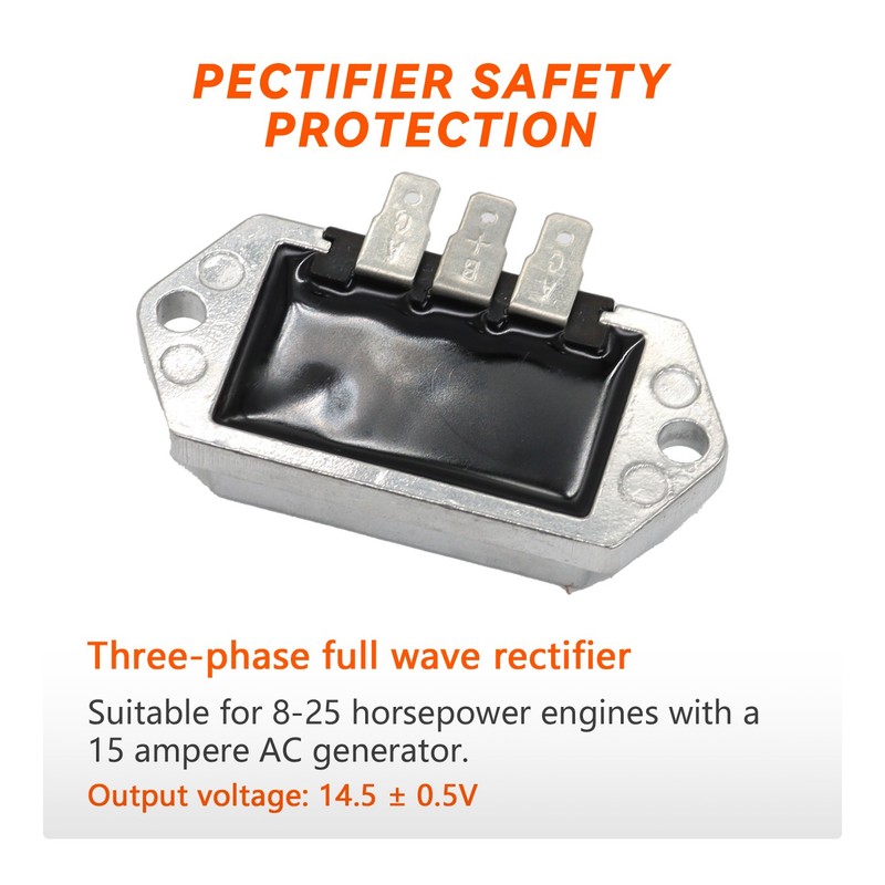Voltage Regulator Rectifier Fit For KOHLER For JOHN DEERE 4140309 41-403-09 gallery