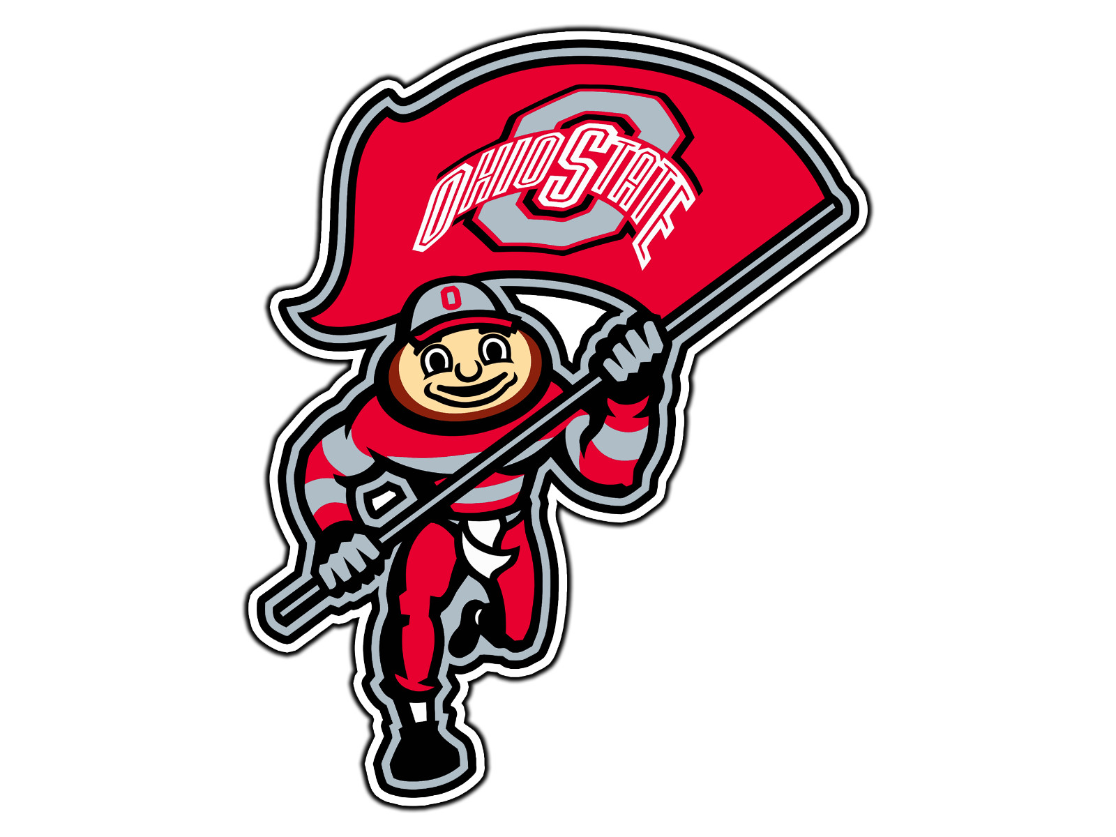 Ohio State Buckeyes Mascot Logo #9 College Sticker Waterproof Vinyl Decal DieCut gallery