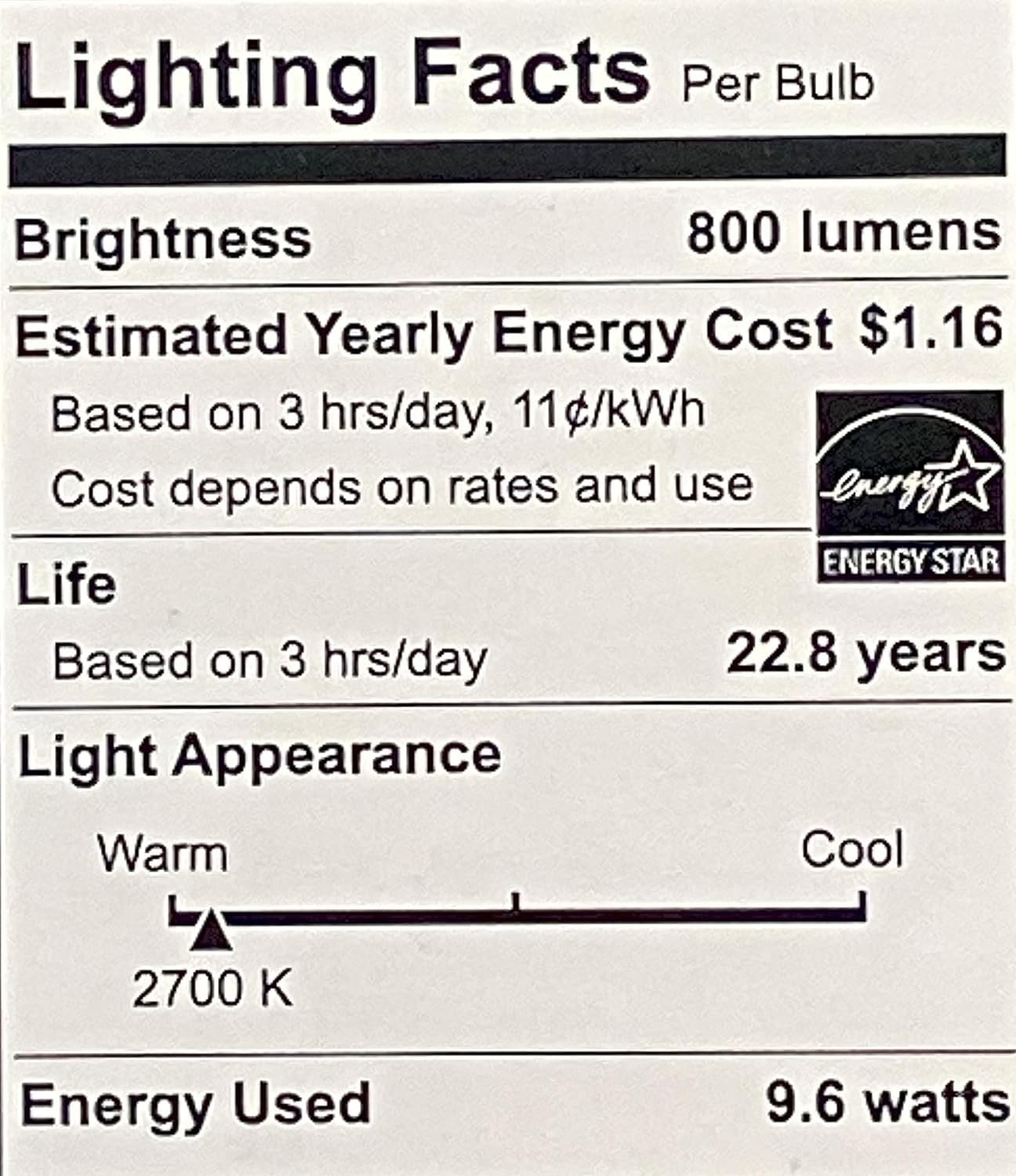 New EcoSmart 60W Equivalent Selectable A19 Dimmable LED Bulb (2-Pack), White gallery