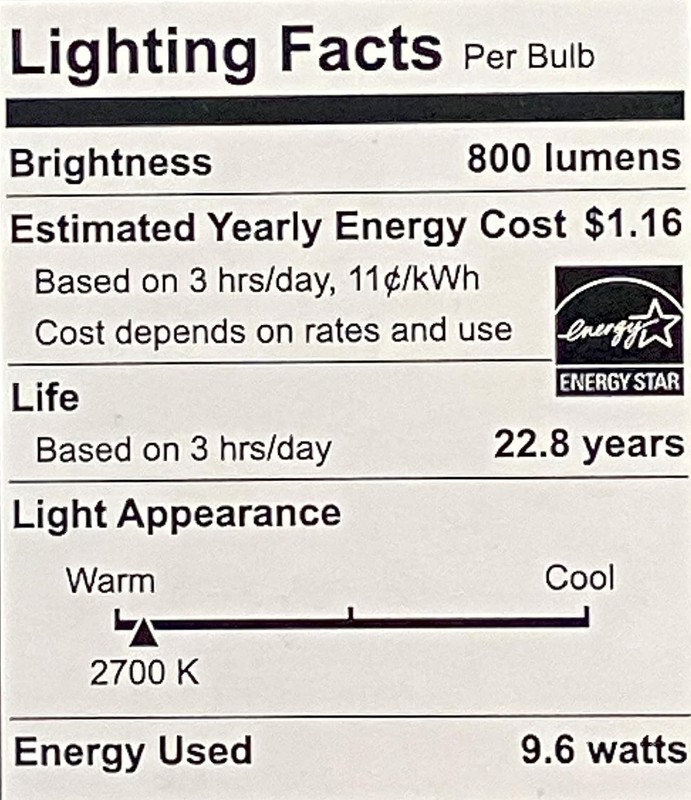 New EcoSmart 60W Equivalent Selectable A19 Dimmable LED Bulb (2-Pack), White gallery
