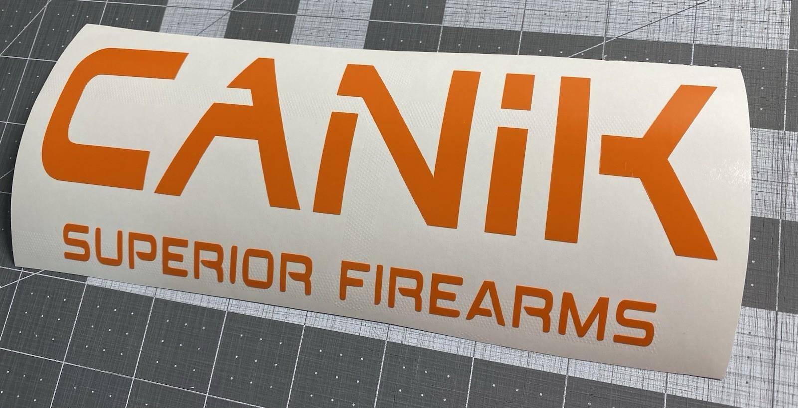 Vinyl Decal for Window - CANIK Superior Firearms (Various Colors/ Sizes) gallery