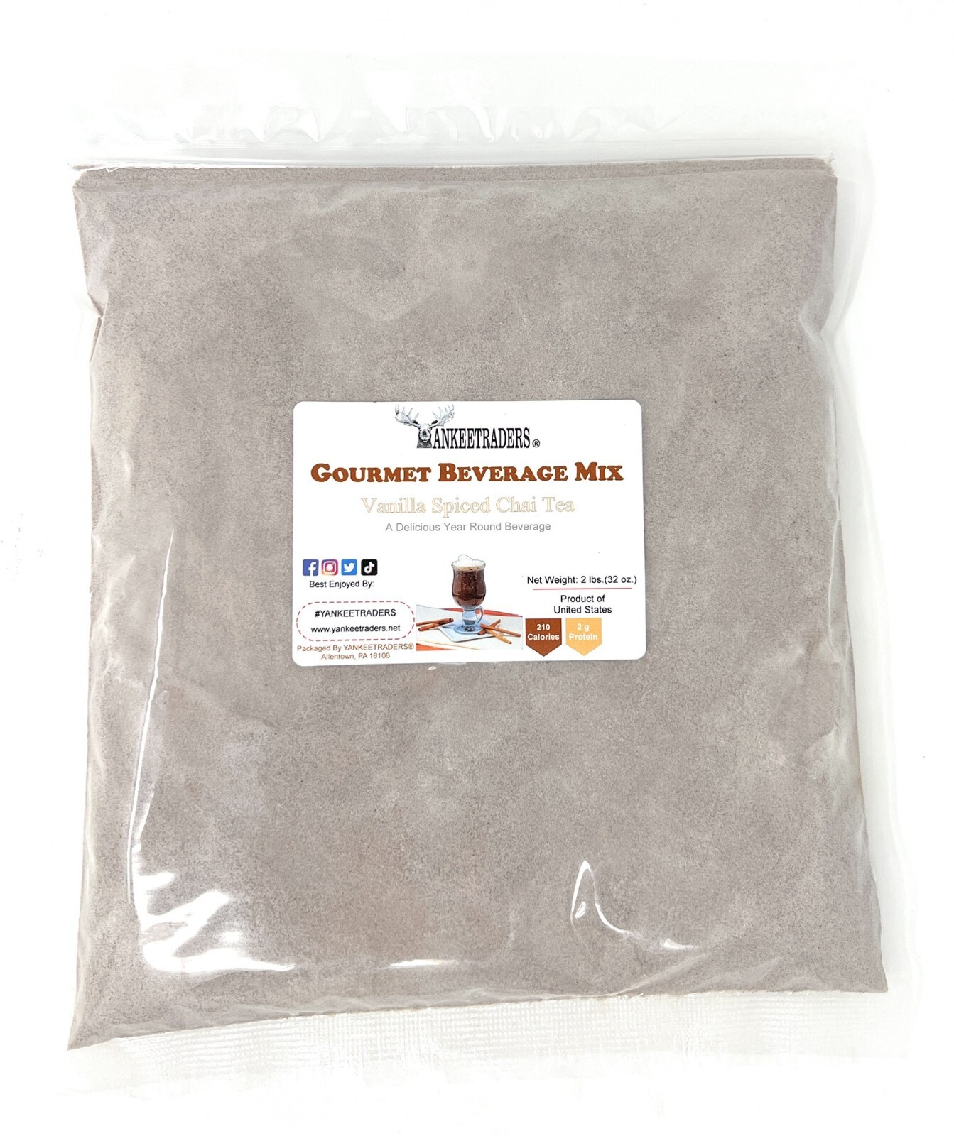 Vanilla Spiced Chai Tea Mix, 2 lbs. ~ YANKEETRADERS® Brand ~ FREE SHIPPING gallery