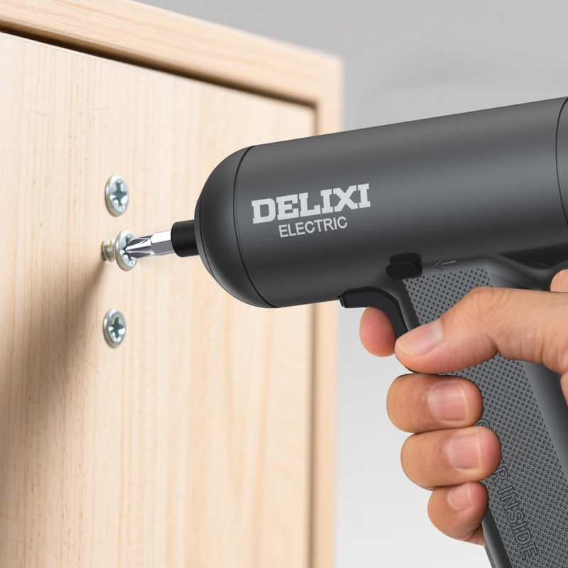 Cordless Screwdriver 4V Mini Cordless Drill Set with 1500mAh Battery, 5N.m To... gallery
