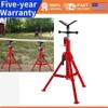 ✅28-52 Inch Adjustable Height 1/8"-12" Capacity V Head Pipe Jack Stand 2500 lbS gallery