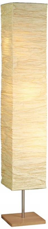 Crinkle Paper 58" High Rectangular Shade Modern Floor Lamp gallery