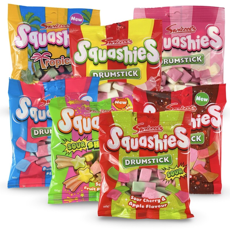 Swizzels Squashies Imported Candy – 100 g Bag | Choose Flavor | Soft & Squishy S gallery