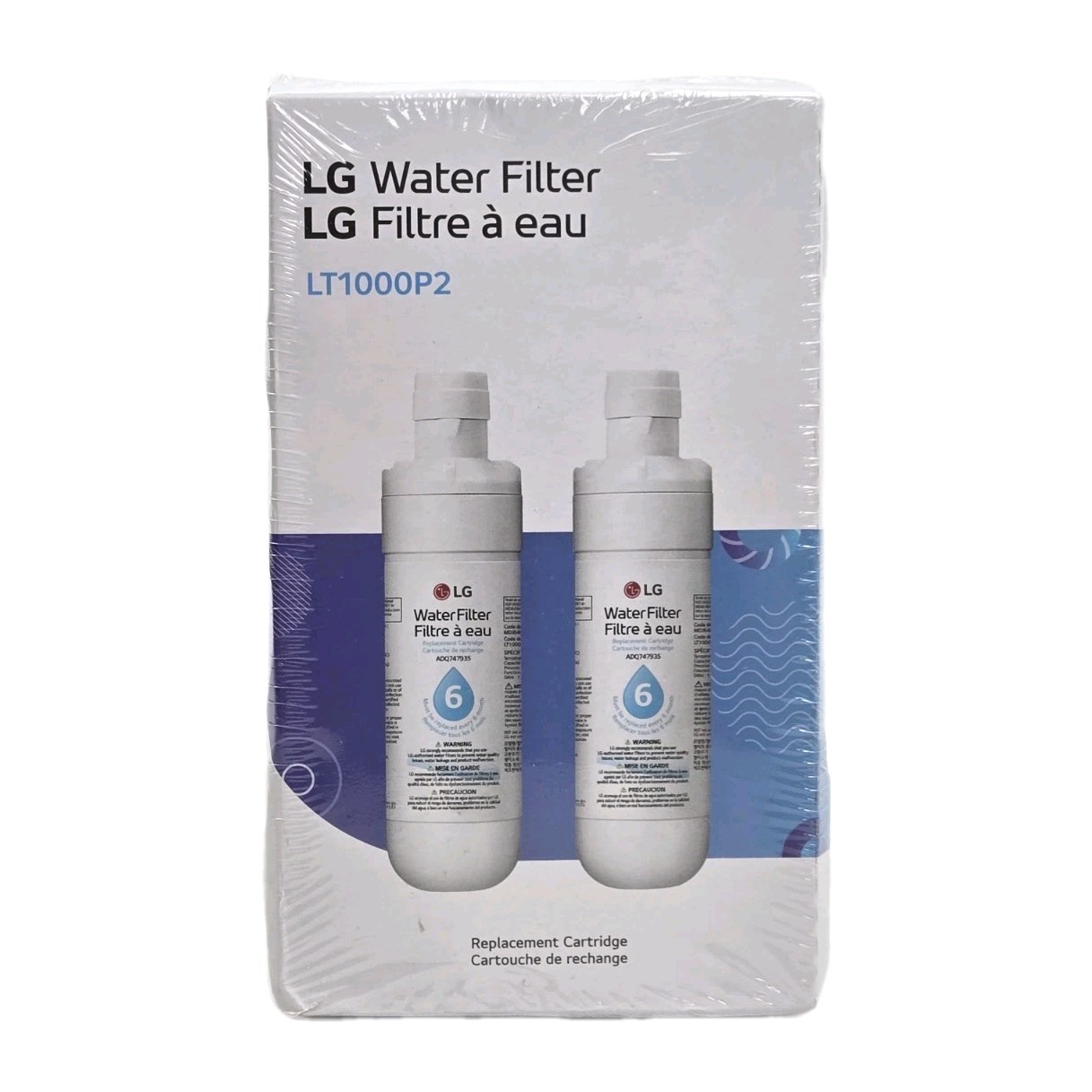 LG LT1000P2 6-Month / 200 Gallon Refrigerator Replacement Water Filter 2 Pack gallery
