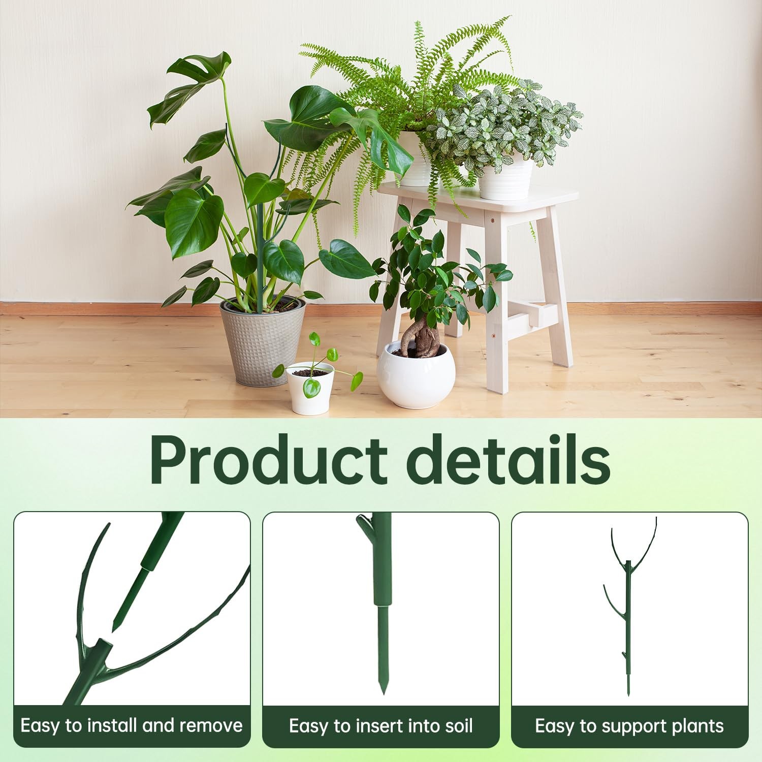 Monstera Plant Support 10 Pack Plant Sticks Support Tall 11.02 Inch Plant Sup... gallery