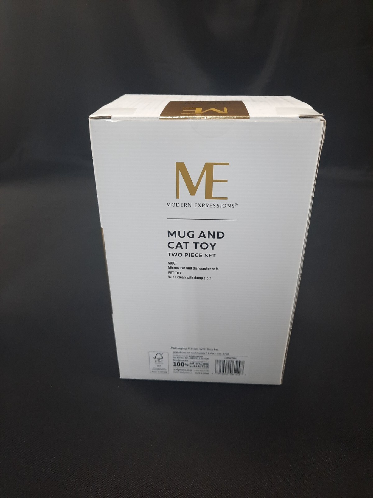 NEW MODERN EXPRESSIONS MUG & CAT TOY SET DON’T STRESS MEOW 13.5 oz gallery