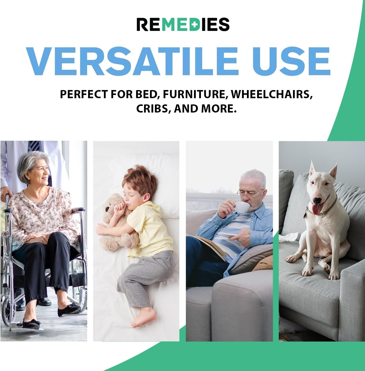 Remedies Extra Large Incontinence Bed Pads (36" x 36", 50 Count) - Super Absorbe gallery
