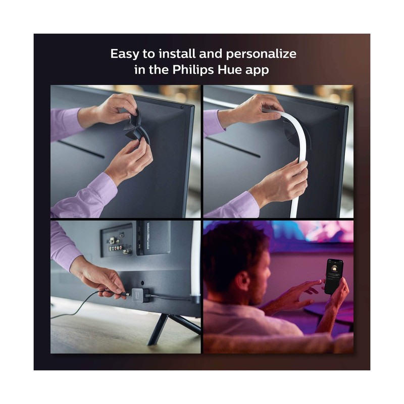 Philips Hue Play Gradient 55" Smart TV Light Strip - Flowing Multic... Fast Ship gallery