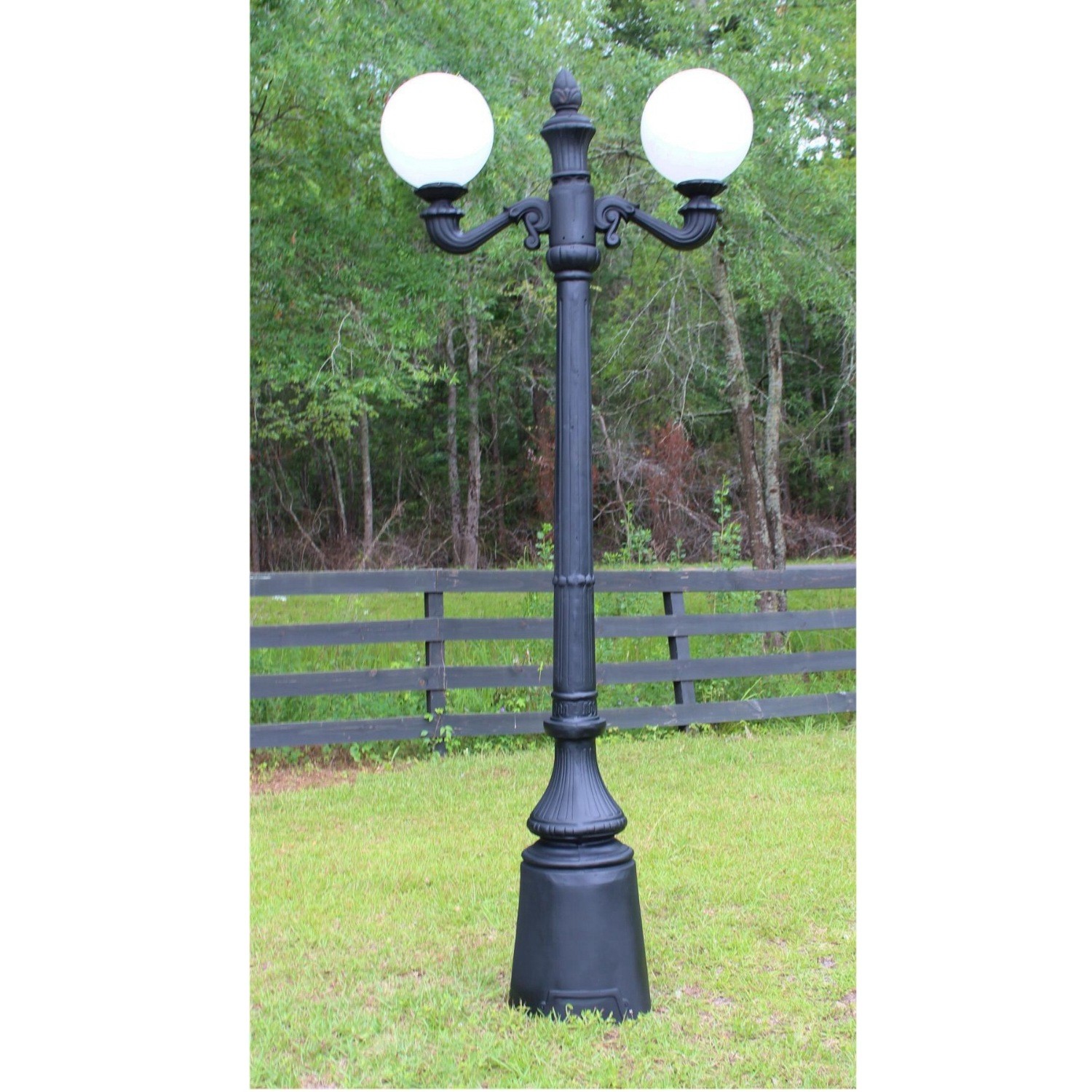 Antique Victorian Style Two Arm Pole Lighst Sold as Pairs gallery