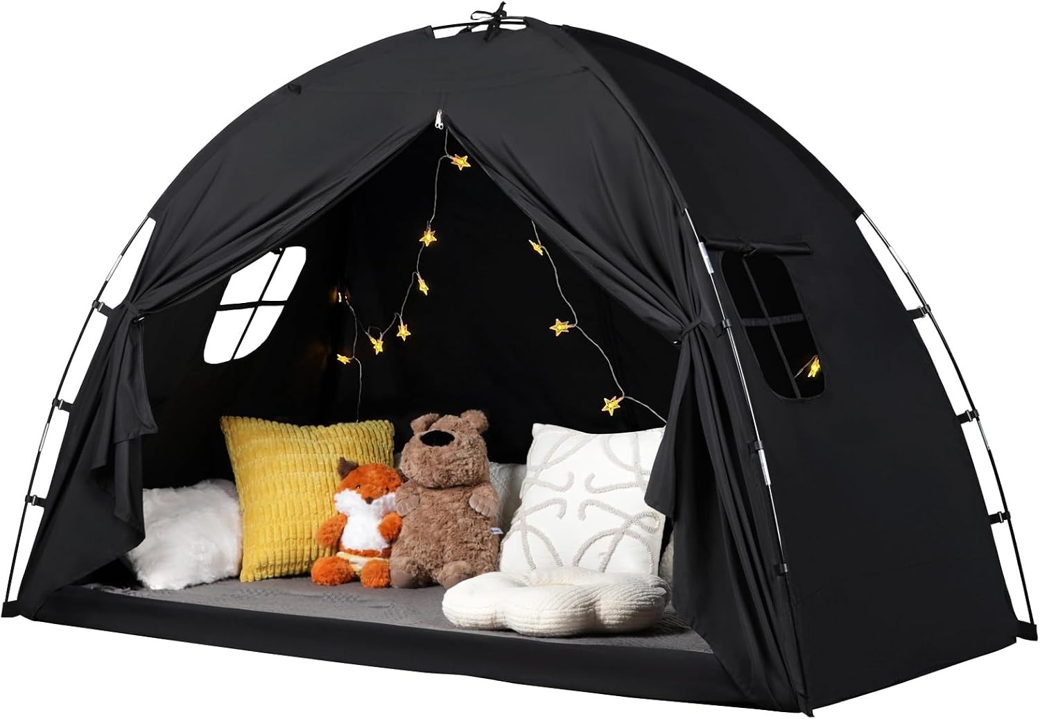 Bed Tent Twin Size Privacy Sleeping Space W/ Blackout Design Breathable Portable gallery