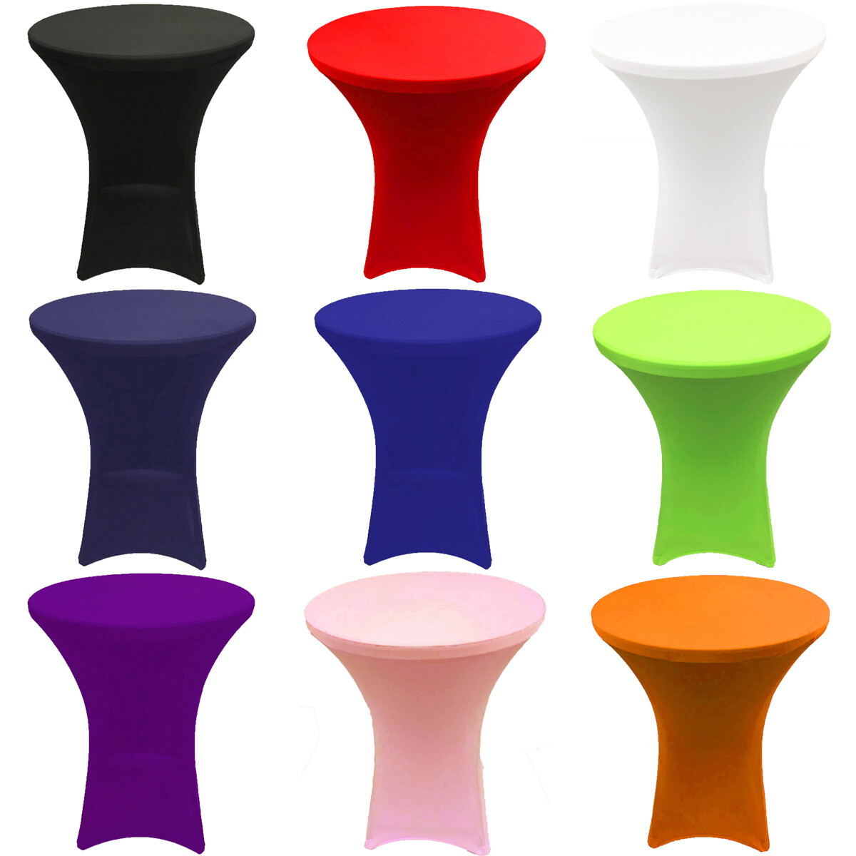 Cocktail Spandex Fitted Stretch Tablecloth 4 Legs Base Table Cover Wedding Event gallery