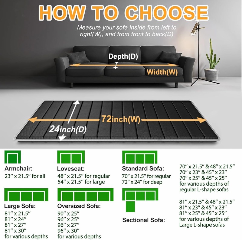 24''x72'' Folding Couch Support Board with 400 lbs Capacity - Fix Sagging Sofas gallery