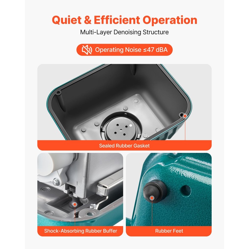 Uimoso Linear Air Pump for Septic Systems & Deep Pond Aeration 1110 GPH Capacity gallery