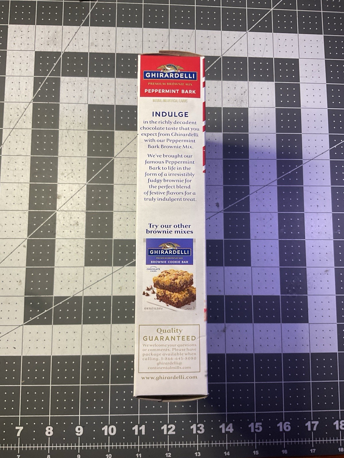 Ghirardelli Peppermint Bark Brownie Mix 17 oz Exp: 03/ 03/ 27 gallery