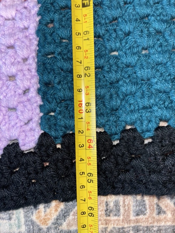 Handmade crochet multicoloured patchwork blanket #crochet #patchwork #blanket gallery