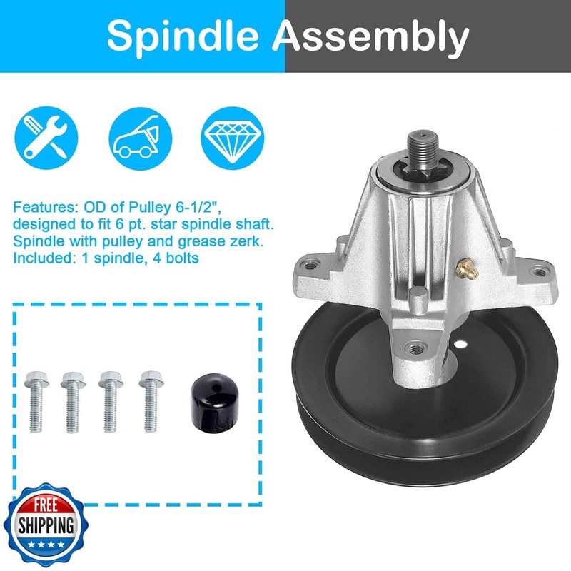 PetMigo 918-04822b Spindle Assembly Compatible with 42" Decks for Cub Cadet/M gallery