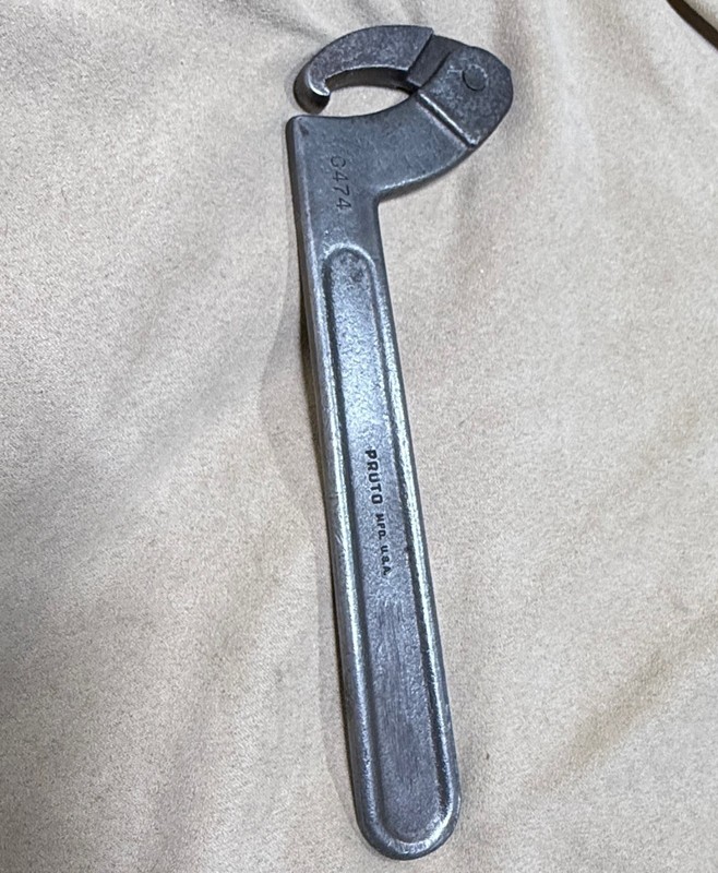 Proto Tools USA C474 Adjustable Hook Spanner Wrench 2"-4-3/4" Excellent gallery
