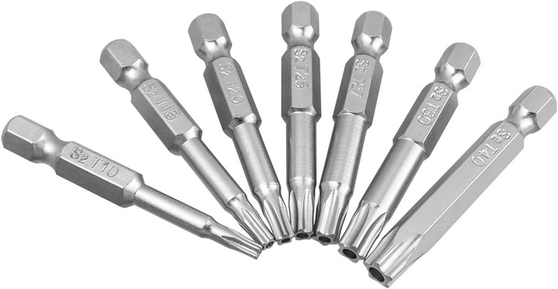 14Pcs 5 Point Torx Security Bits Magnetic 5 Point Star Tamper Proof Bit Set 1/4" gallery