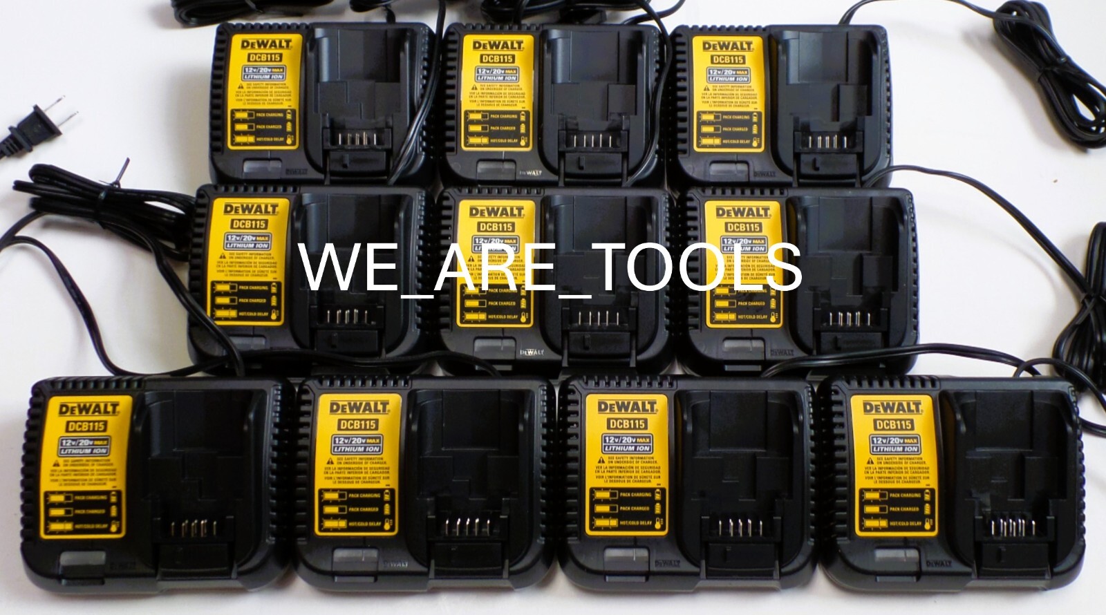 (10) Dewalt RAPID DCB115 12-20V MAX FAST Battery Chargers 20 volt gallery