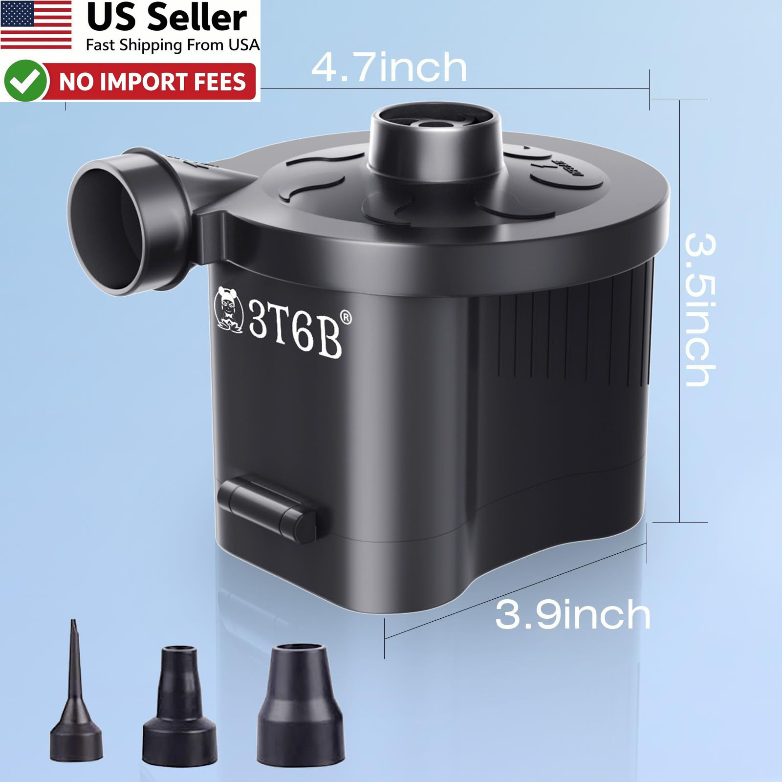 Battery Powered Electric Air Pump Wireless Quick-Fill Inflator Deflator FROM USA gallery