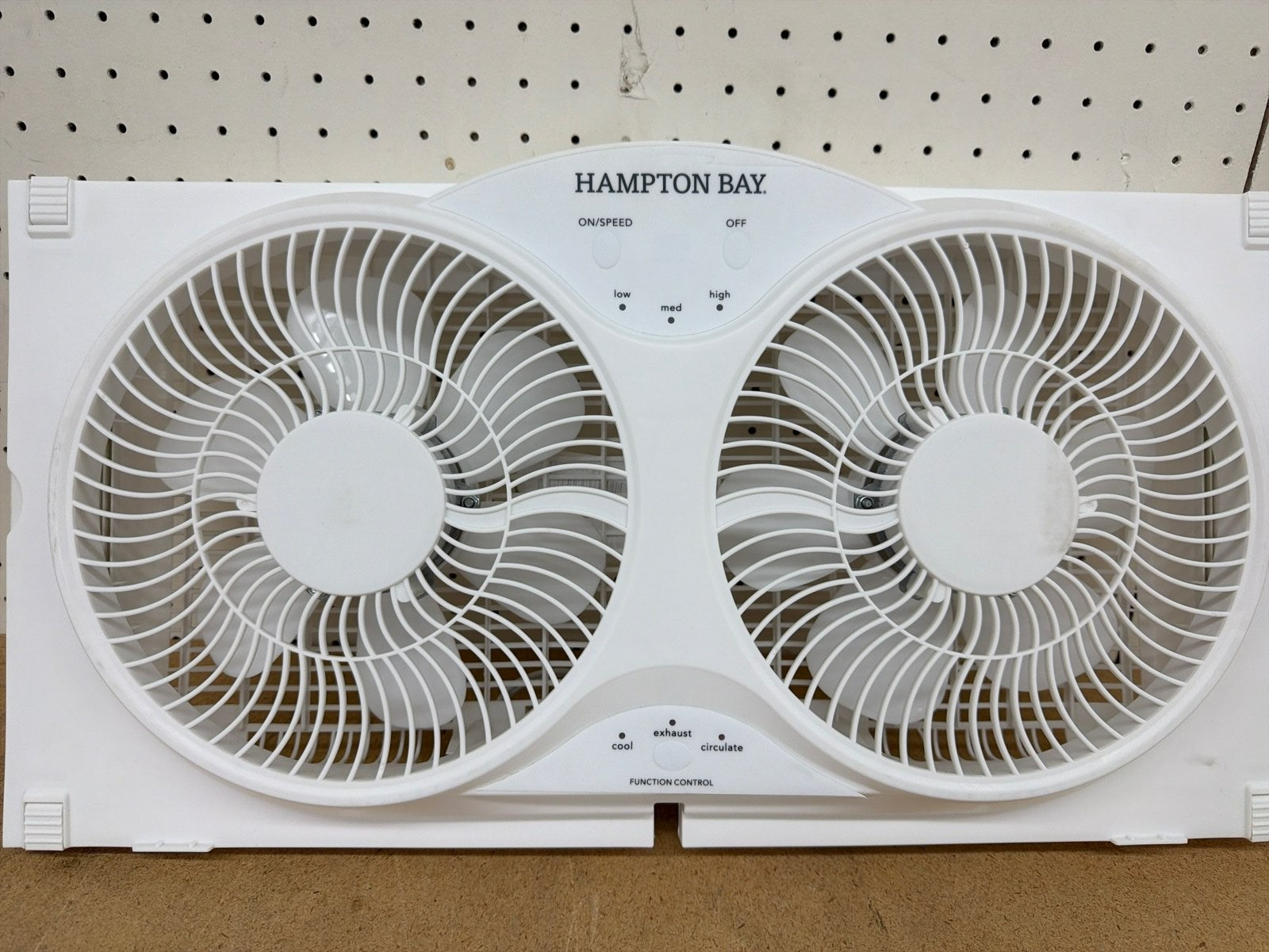 Hampton Bay 9 in. 3-Speed Digital Window Fan NO LEGS OR REMOTE gallery