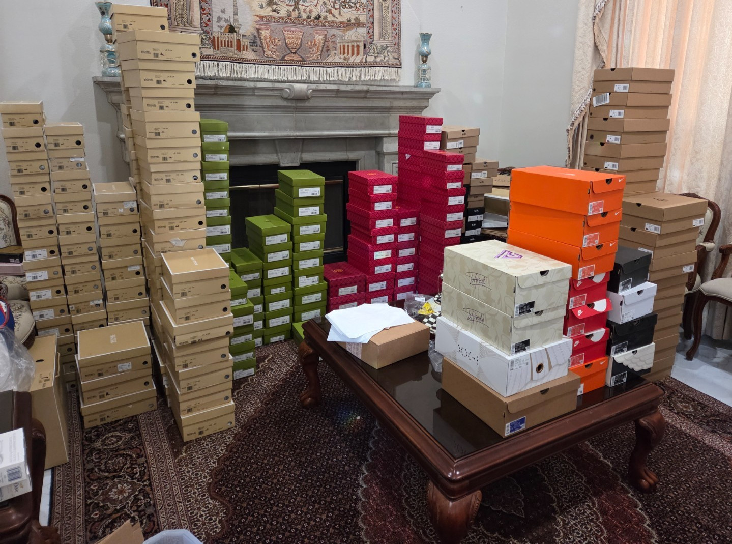 NEW Tory Burch Empty Shoe Boxes Green And Red All Sizes Available Bulk gallery