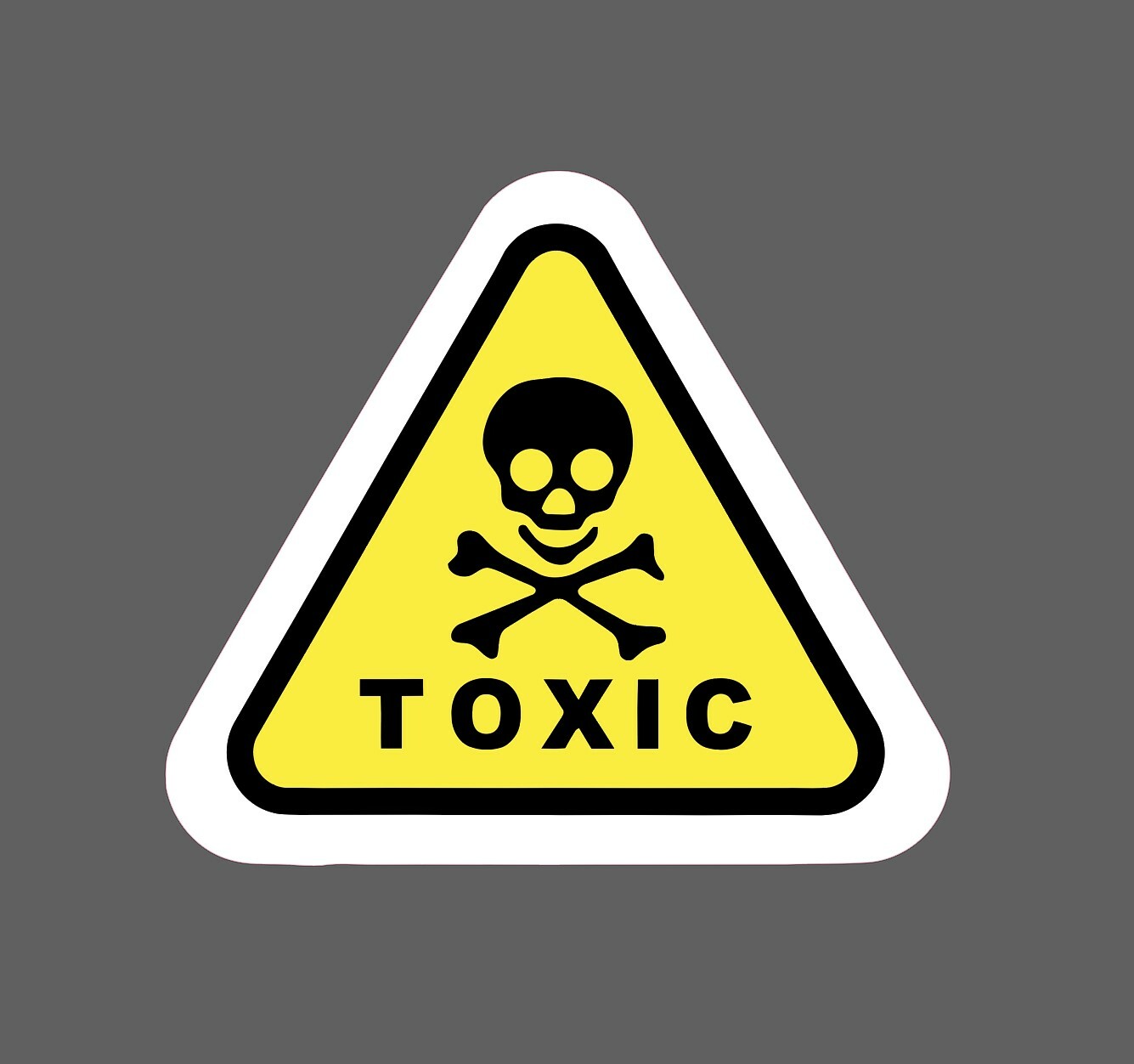 Toxic Warning Sticker Death Waterproof - Buy Any 4 For $1.75 Each Storewide! gallery