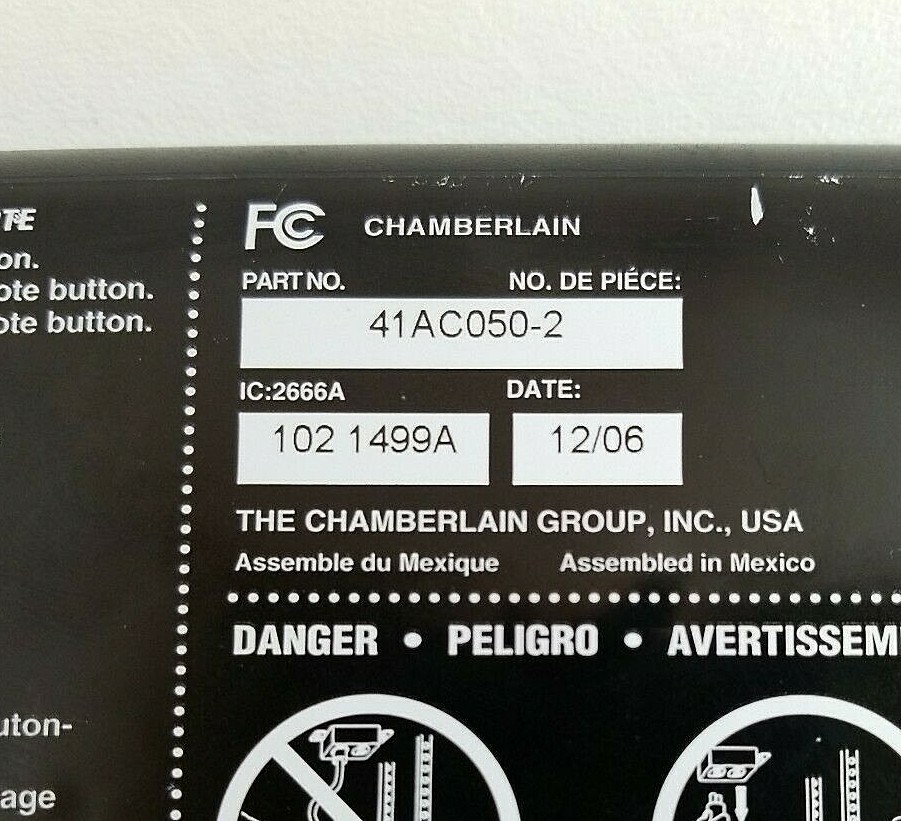 Liftmaster Chamberlain Circuit Board 41AC050-2 Purple Learn Button - BOARD ONLY! gallery