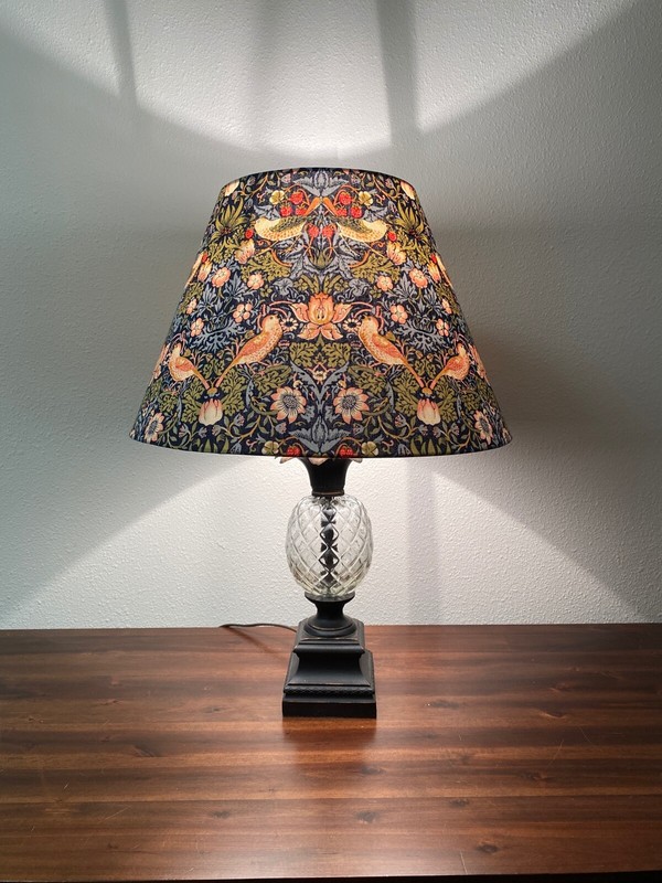 William Morris Strawberry Thief Navy Handmade Lampshade gallery