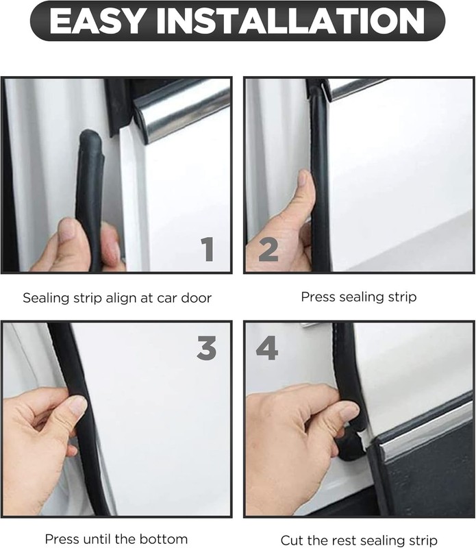 High-Quality Rubber Weather Stripping Trim Seal - 30FT for Vehicle & Home Use gallery