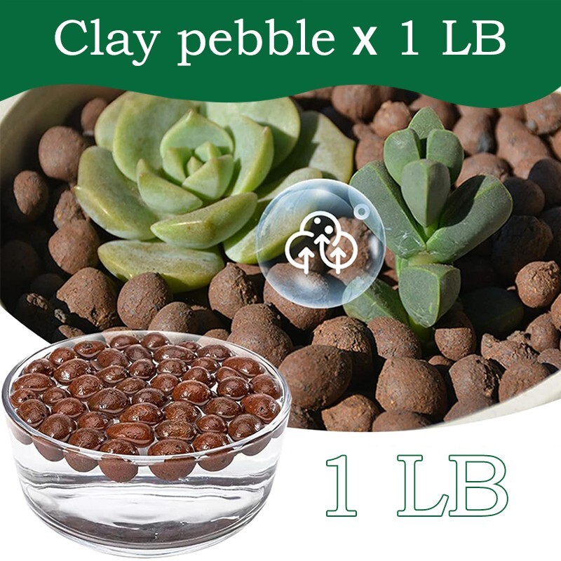 Organic expanded clay pebbles -5-10 millimeters, suitable for indoor plants gallery