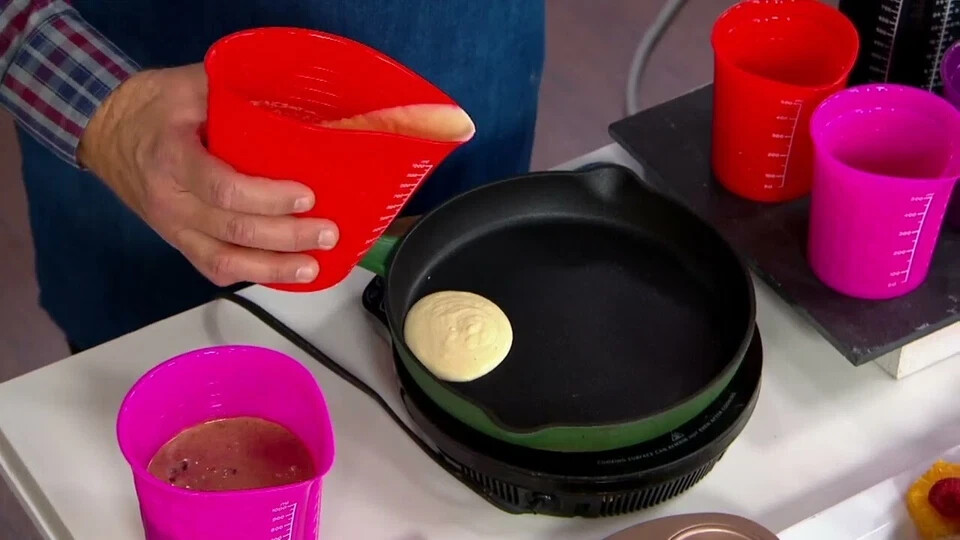 KOCHBLUME 3-Piece Silicone Measuring Cup Set - Teal gallery