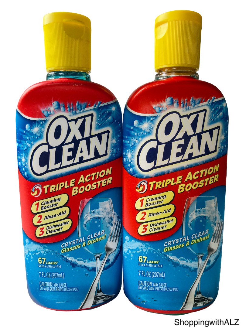 NEW LOT 2 Oxi Clean Triple Action Booster Dishwasher Cleaner 67 Loads gallery