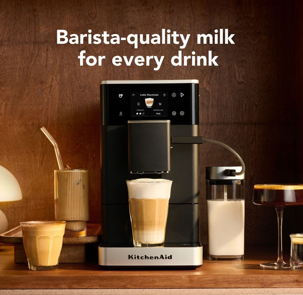 KitchenAid Fully Automatic Espresso Machine KF4 Hot or Iced Coffee - Black Matte