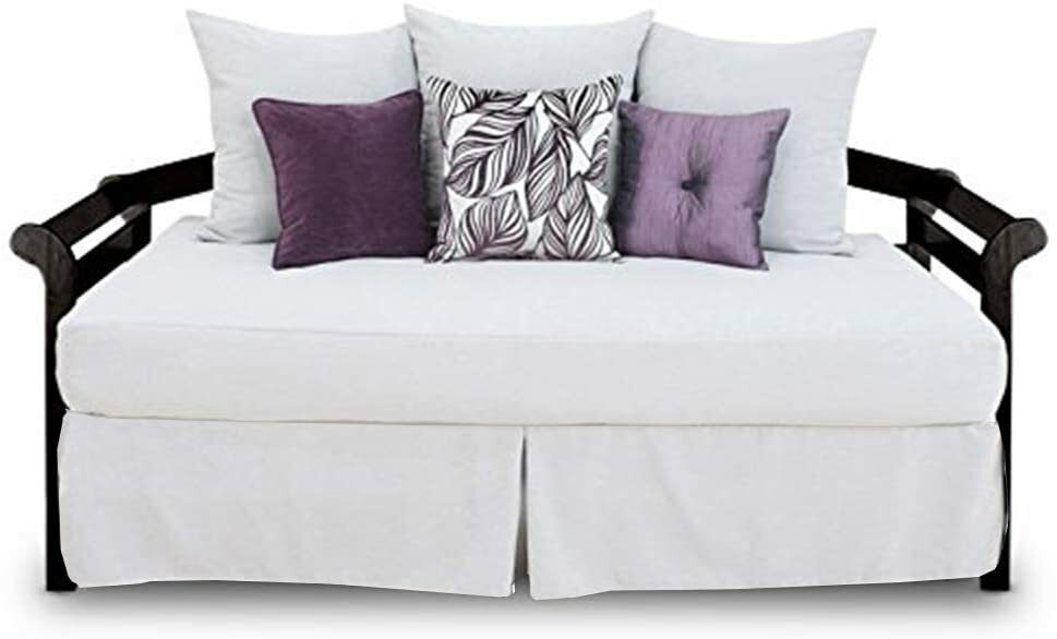 Simple Tuck (No Platform) Daybed Pleated Bed Skirt 650 TC Solid Cotton ~New~ gallery