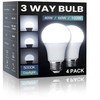 4pack 3 Way LED Light Bulbs A19,40/60/100W Equivalent 5000K Daylight E26 gallery