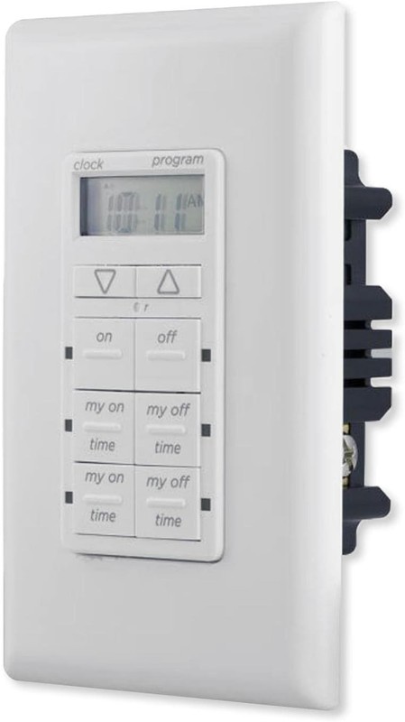 In-Wall Digital Timer 4 Programmable Buttons 24-Hour Cycle Indoor Outdoor Lights gallery