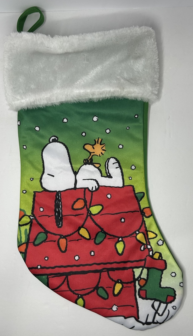 Peanuts Snoopy Holiday Christmas Stocking Sock 7x 16” Classic Cartoon Decoration gallery