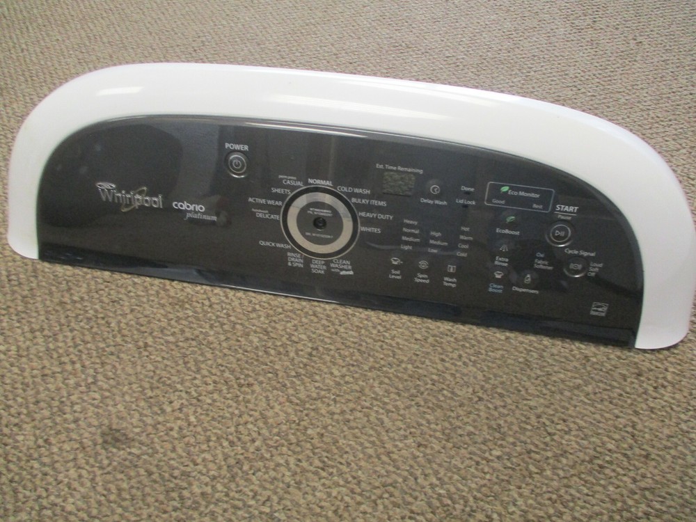 Whirlpool Cabrio Washer Console Touch Screen/Push Button Panel WPW10521079