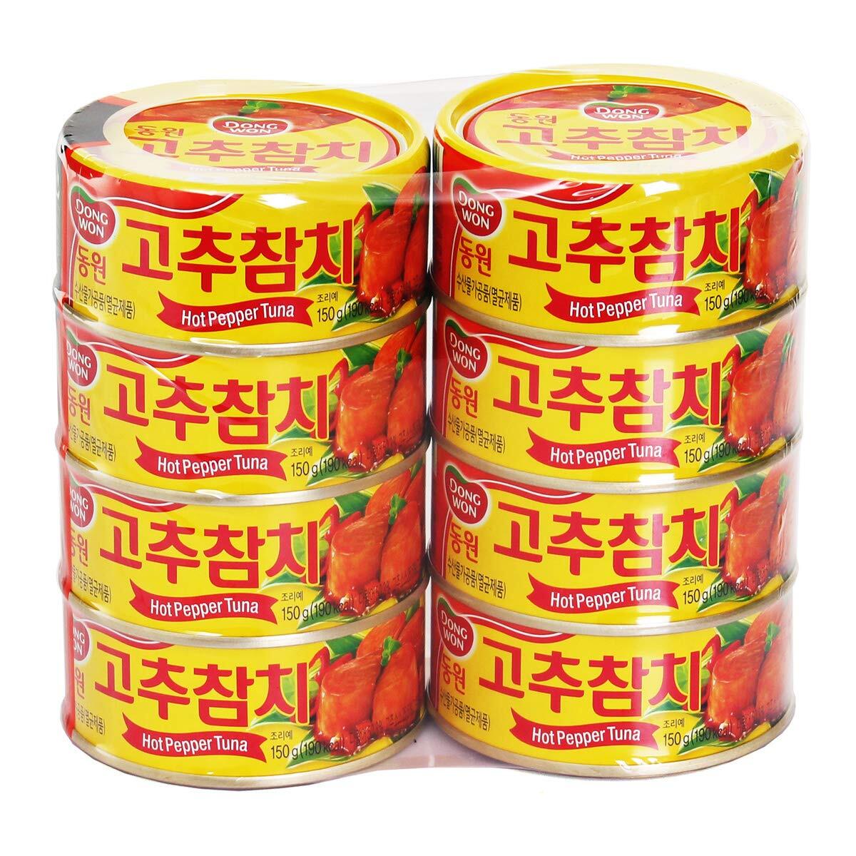 [ 8 Packs ] Dongwon Hot Red Pepper Tuna 고추참치 150 g gallery