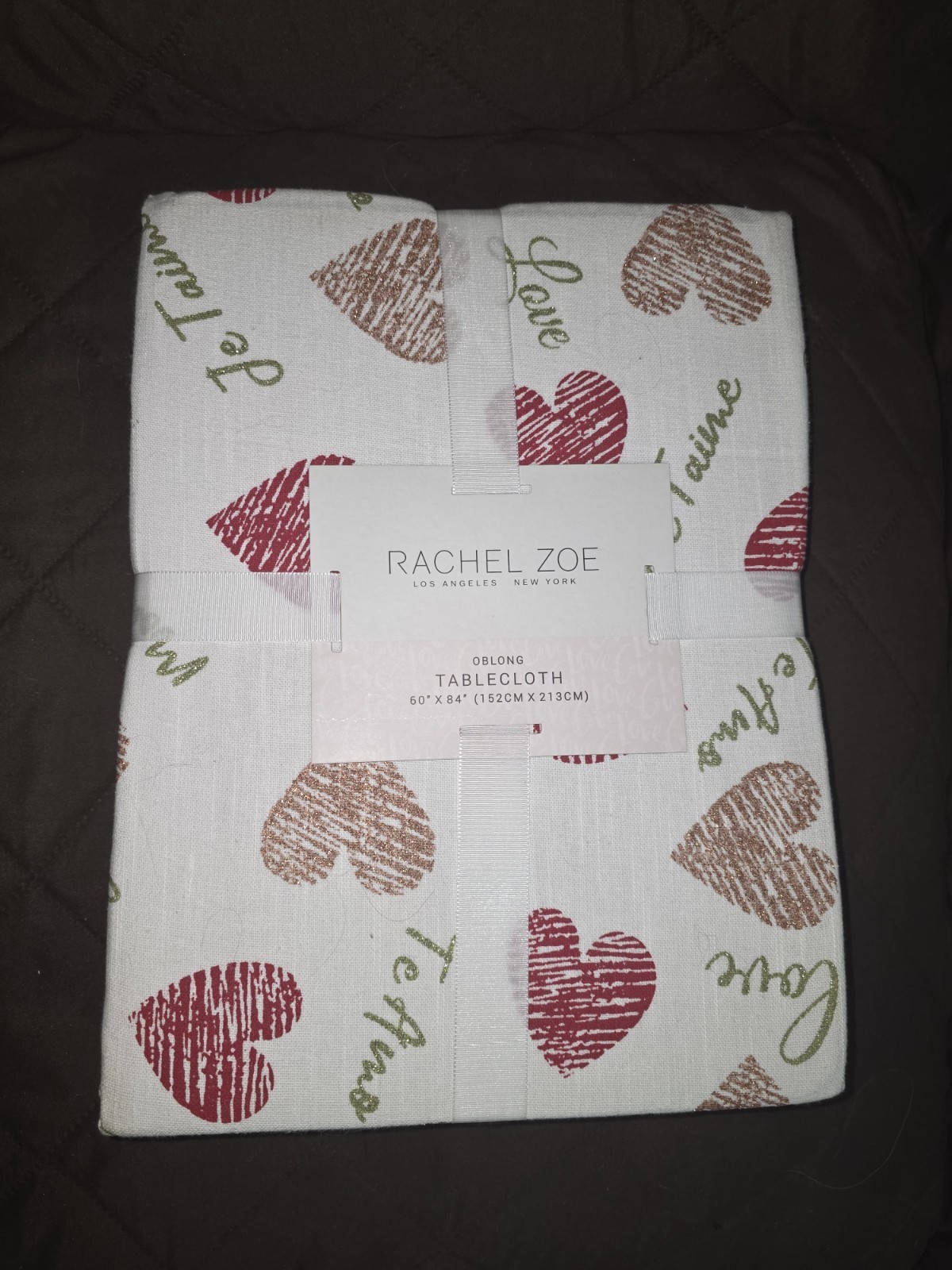 Rachel Zoe Valentines Day Oblong Tablecloth 60'x84' (152cm X 213cm gallery