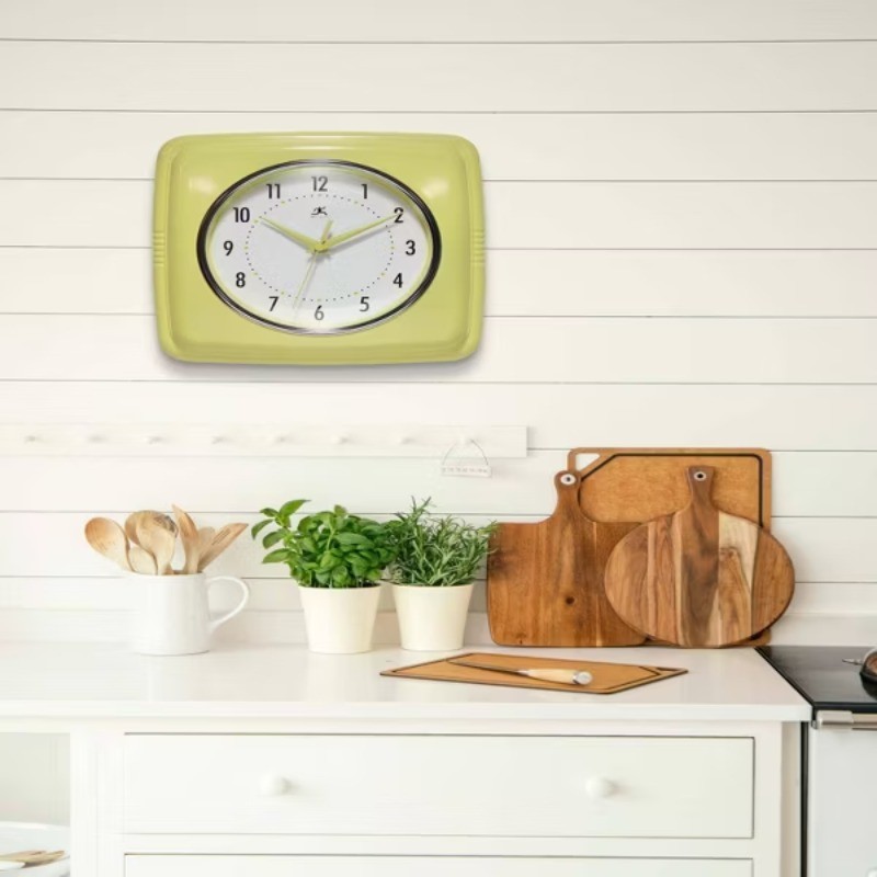 9.25" Square Retro Wall Clock gallery