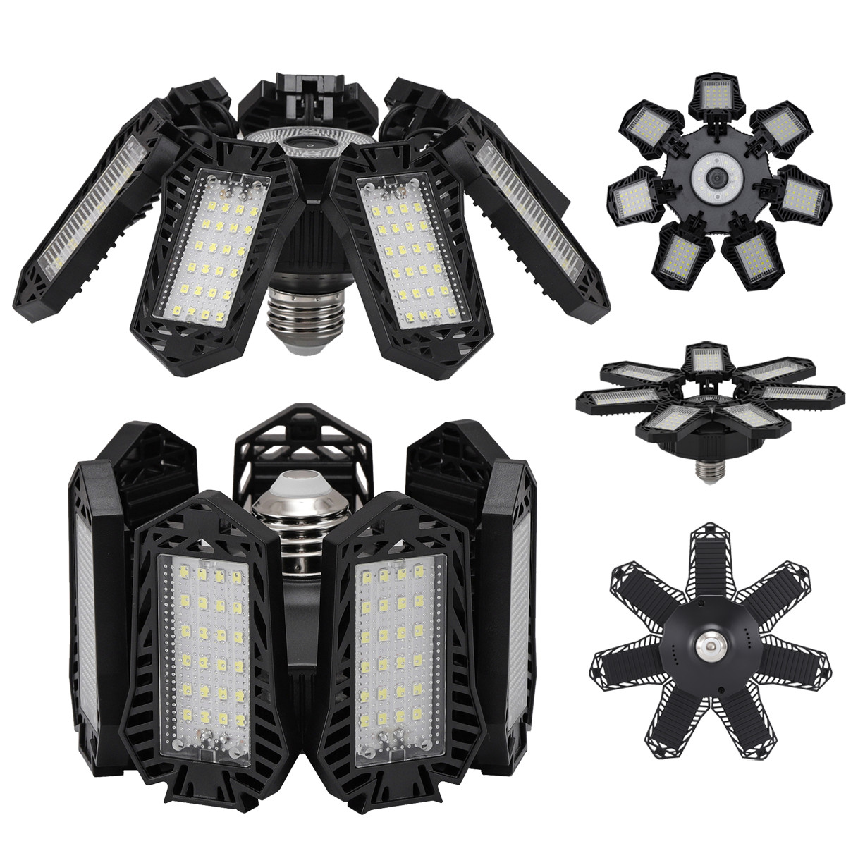 ✅12000000LM LED Super Bright Work Shop Garage Light Ceiling Light Deformable US gallery